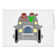 Oldtimer Auto car Grußkarte