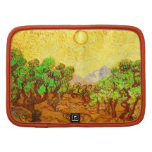 Olivos cielo amarillo y Sun de Van Gogh Organizadores