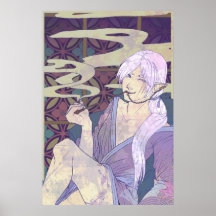 Olor del humo y de las flores posters