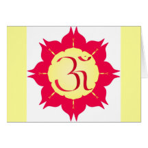 OM en la flor Felicitación