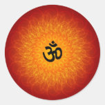 OM espiritual en mandala Etiquetas