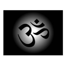 OM hindú - símbolo de la meditación Tarjetas Postales