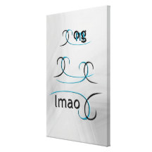 ¡OMG! lmao Lienzo Envuelto Para Galerias