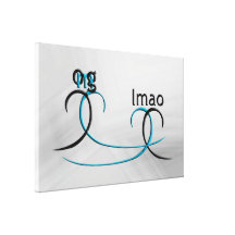 ¡OMG! lmao Lona Envuelta Para Galerías