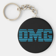 OMG oh mi logotipo de la parodia de dios Llavero Personalizado