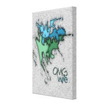 ¡OMG! w/e Lienzo Envuelto Para Galerias