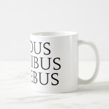 Omnibus del modo en jeroglífico taza