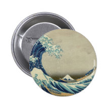 Onda de Kanagawa de Katsushika Hokusai Pins