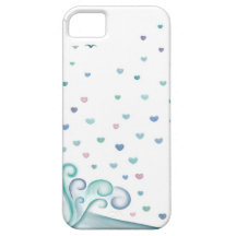 Onda del corazón iPhone 5 Case-Mate coberturas
