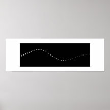 Onda sinusoidal poster
