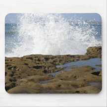 Onda y piscinas de marea Mousepad Tapete De Raton