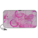 ondas abstractas rosadas de las burbujas notebook altavoz