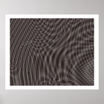 Ondas al azar 08 del moaré del arte de Op. Sys. Poster