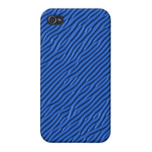 Ondas azules iPhone 4/4S fundas