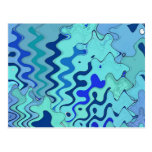 Ondas azules postal