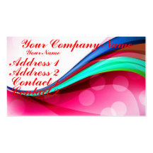 Ondas coloridas 4 tarjetas personales