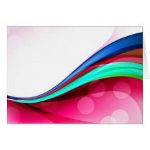 Ondas coloridas 4 tarjeton