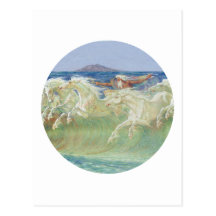 ONDAS DE HORSES RIDE THE DE REY NEPTUNO POSTAL