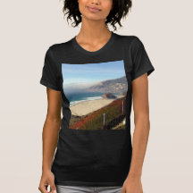 Ondas de la costa del océano camisetas