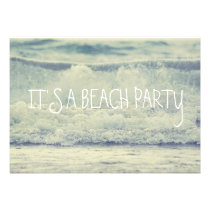 Ondas de la playa del balanceo invitaciones
