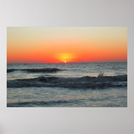 Ondas del amanecer impresiones