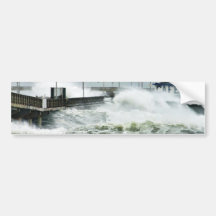 Ondas del EL Nino Etiqueta De Parachoque