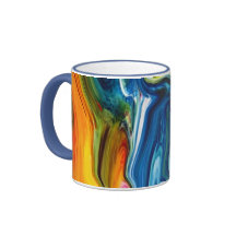 Ondas del fractal de la taza de café del color