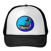 Ondas del tiburón gorras