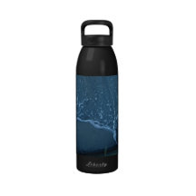 Ondas en la arena botella de agua reutilizable