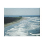 Ondas en la lona envuelta playa lienzo envuelto para galerias