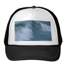 Ondas en la playa del océano gorras de camionero
