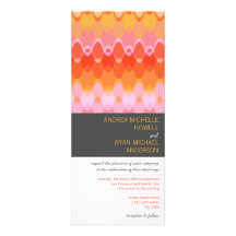 Ondas enrrolladas rosadas * invitación moderna del