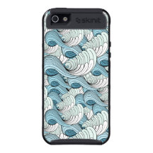 ondas gráficas del mar iPhone 5 carcasa