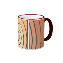 Ondas Naranjas Taza De Café
