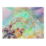 ONDAS/PLANTA DE MARIPOSA MÁGICA TARJETA POSTAL