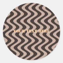 Ondas temblorosas (Brown/Brown) Etiqueta