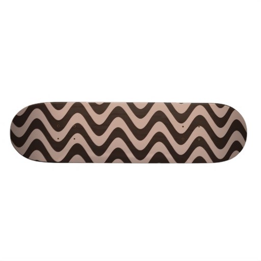 Ondas temblorosas (Brown/Brown) Monopatín Personalizado