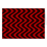 Ondas temblorosas (negro/rojo) felicitación