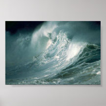 Ondas tempestuosas impresiones