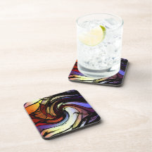 Ondulación del arco iris posavasos de bebidas