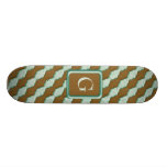 Ondulaciones onduladas - menta del chocolate patín personalizado