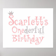 ONEderful Scarlett Poster