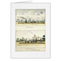 Oneota acorazado de D.M.N. Stouffer 1864 Felicitacion