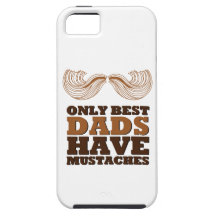 Only best dads have mustaches iPhone 5 funda