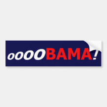 ¡oooOBAMA!  Pegatina para el parachoques Pegatina De Parachoque