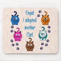 ¡Oops!  ¡Adopté otro gato! Tapete De Raton
