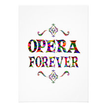 Ópera para siempre invitaciones personalizada