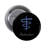 Ophiuchus. El zodiaco firma adentro el azul Pins