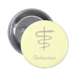 Ophiuchus. El zodiaco firma adentro gris Pins