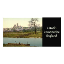 Opinión de la ciudad de Lincoln, Lincolnshire, Ing Tarjetas Personales Con Fotos